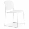 STUHL Weiß 52.5x80x48.5cm - Weiß, Kunststoff/Metall (52.5/80/48.5cm) - AlterEgo