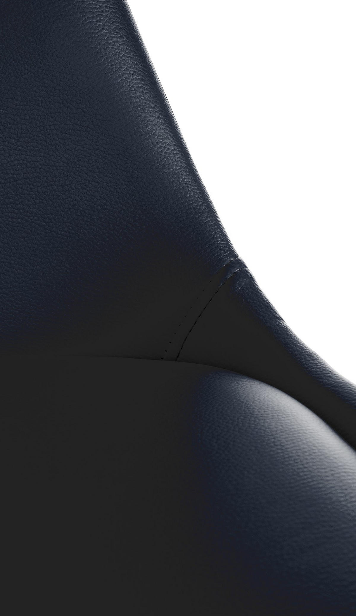 STUHL Lederlook schwarz - Eukalyptusholzfarben/Schwarz, Holz/Textil (48/81/54cm) - CLP