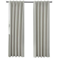 VORHANG 2ER SET BOSTON DARK HxB 175x140 cm Creme - Creme, Textil (140/175cm) - Gardinenbox