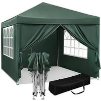 PAVILLON Pop-Up wasserdichter Faltpavillon, aus Oxford Metallrahmen 3 x 3 m - Grün, Metall (300/300/260cm) - Woltu