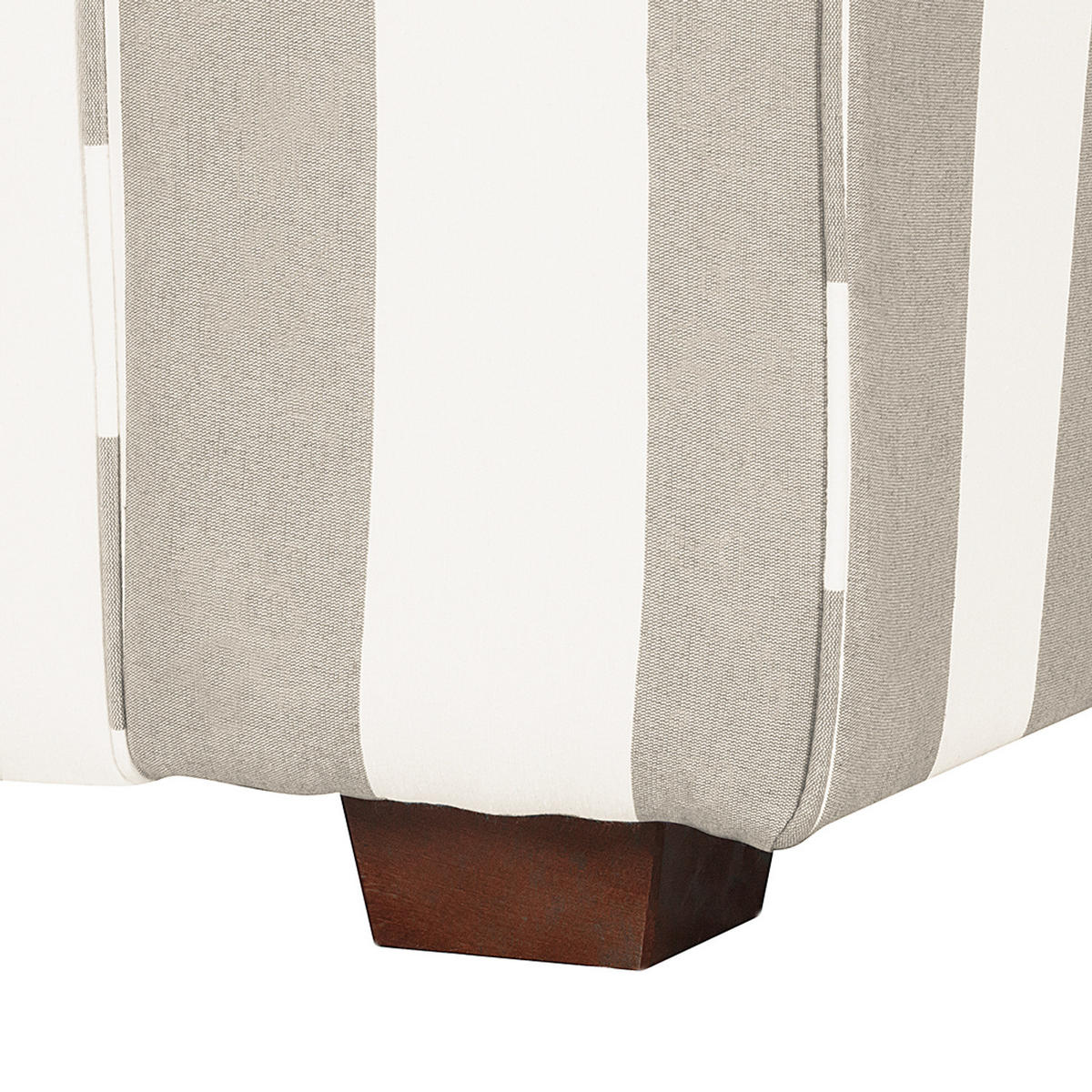 SESSEL - Webstoff - Beige gestreift - Beige, Holz/Textil (130/88/88cm) - home24
