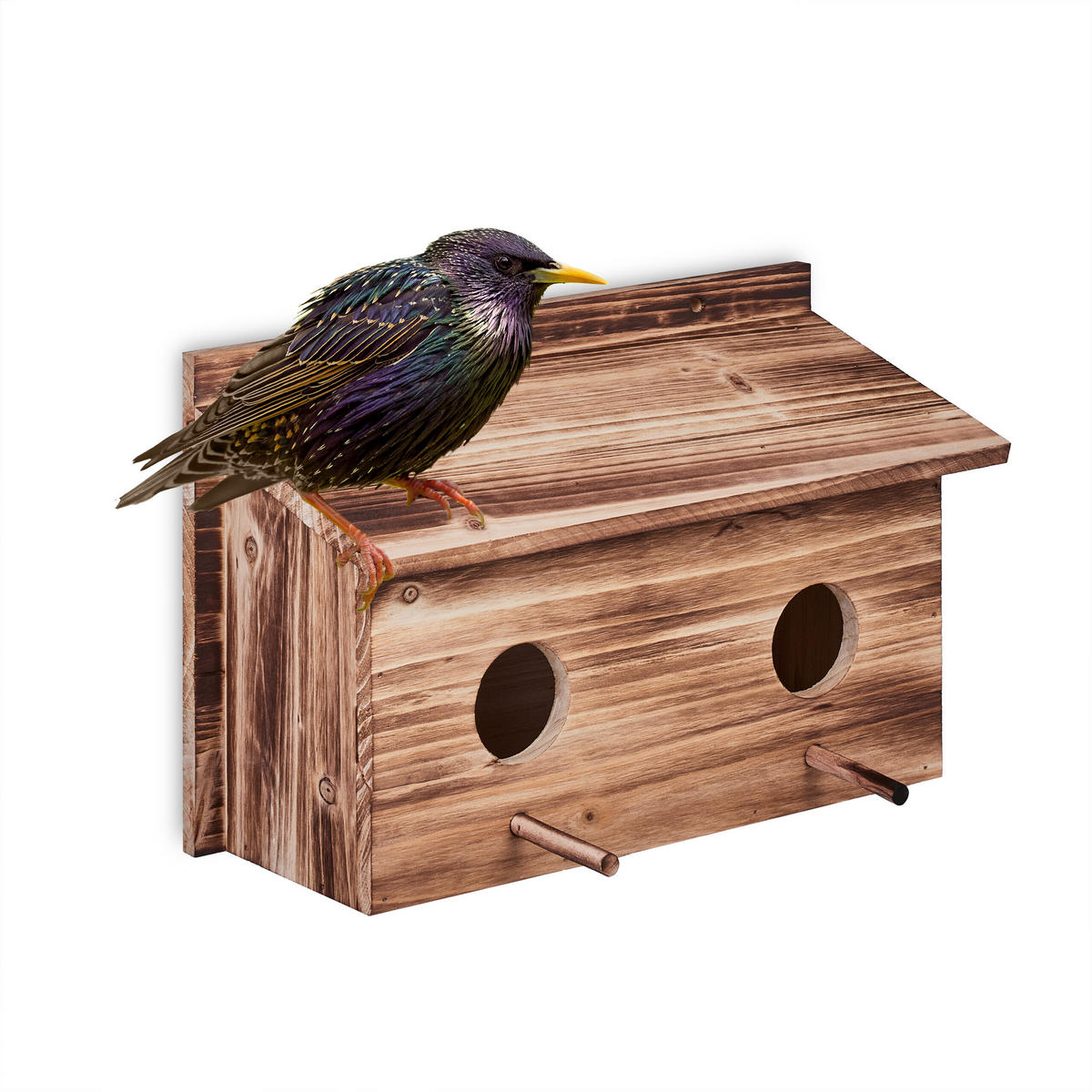 NISTKASTEN - Hellbraun, Holz (35/22/18cm) - Relaxdays