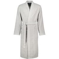 BADEMANTEL HERREN KIMONO STRUKTUR 5509 STEIN - 727 - Grau, Textil (Snull) - Cawoe