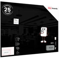 GLASBOARD Schwarz 120x90cm - Schwarz, Glas (120/90/0.7cm) - ALLboards