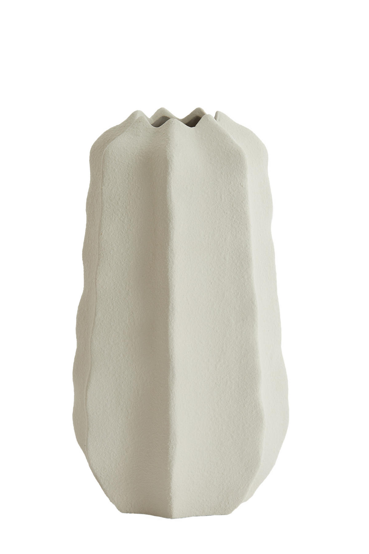 VASE Arieiro Weiß Ø18,5/34 cm - Weiß, Keramik (34cm) - Light & Living