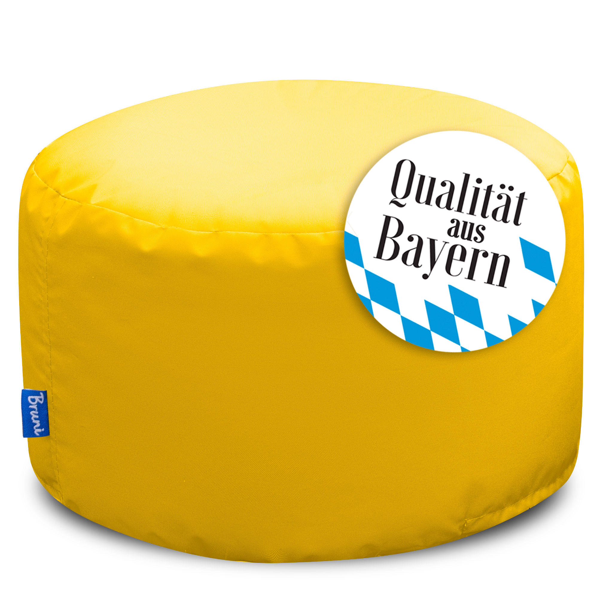 SITZPOUF L gelb - Gelb, Textil (500/300/500cm) - Bruni