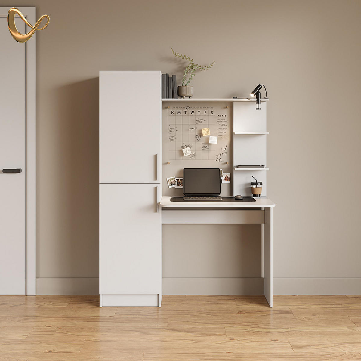 SCHREIBTISCH Rina Weiß 122.9 x 168 cm - Weiß, Holzwerkstoff (52/122.9/168cm) - Livinity®