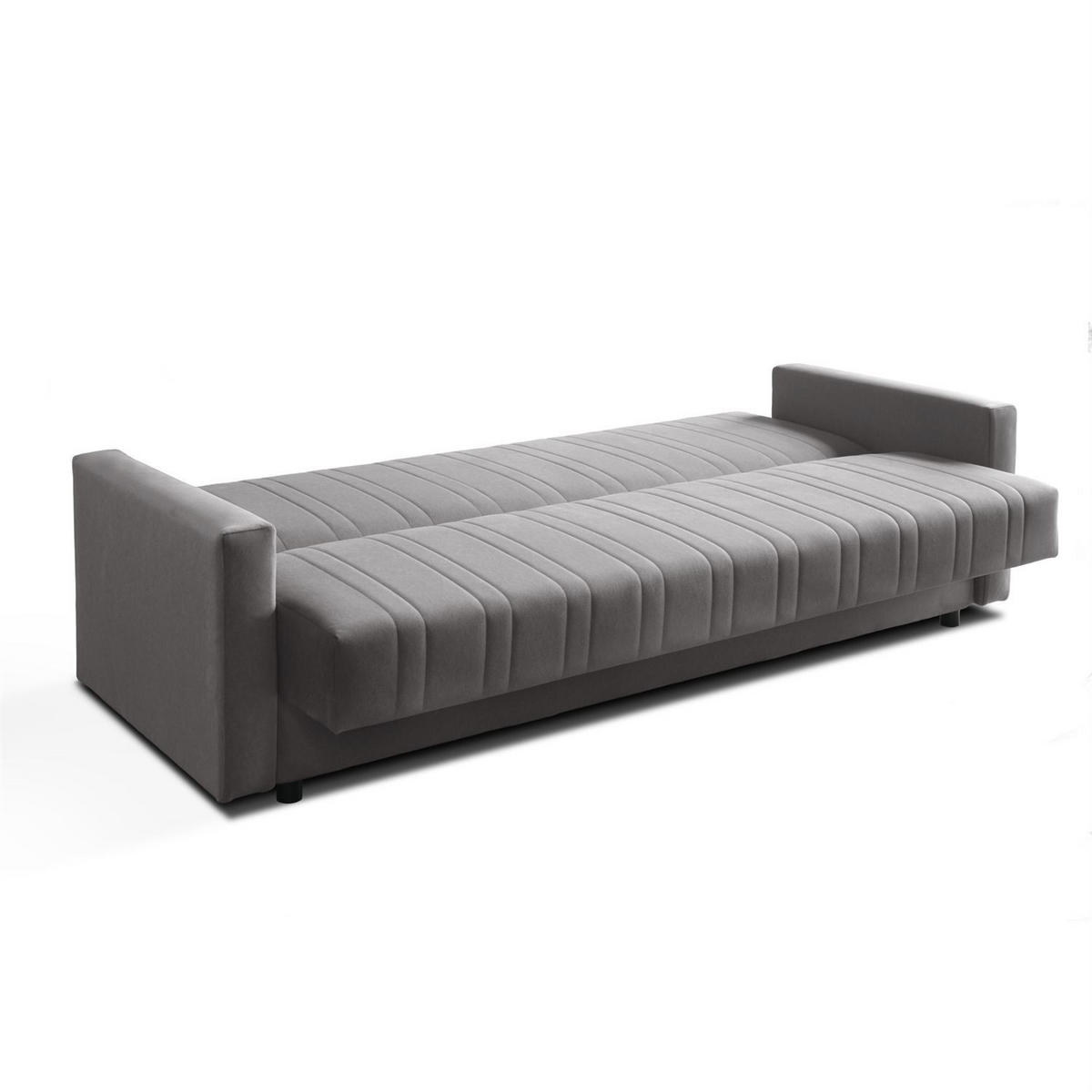 SCHLAFSOFA VERO MAX mit Schlaffunktion Castel 93 - Grau, Textil (191/88/90cm) - Lookway