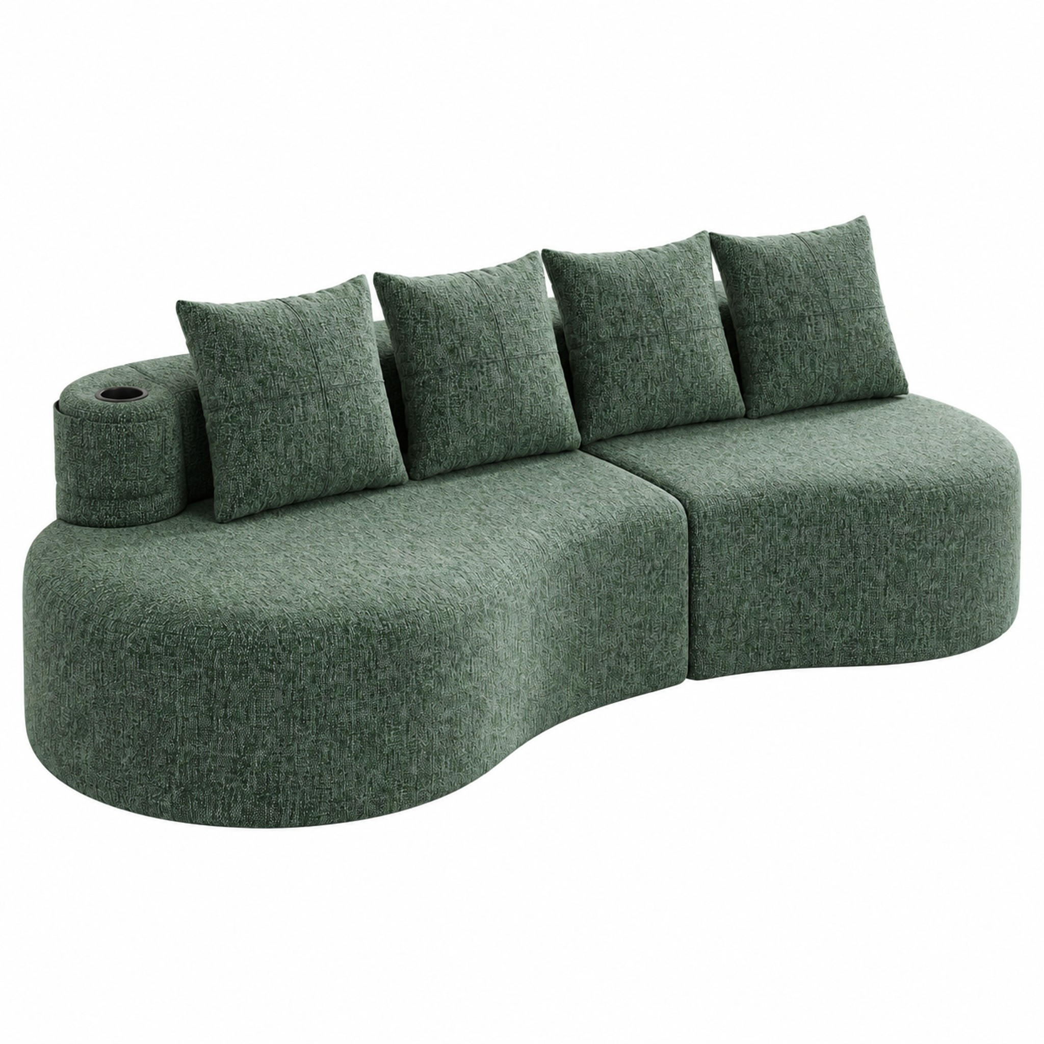 Meubliv Sofa Grün 109x63x240 cm