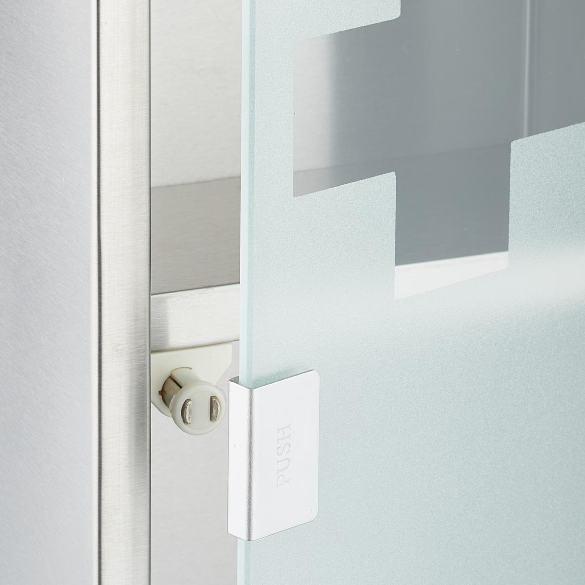 MEDIZINSCHRANK - Multicolor, Glas/Metall (18/45/12cm) - Relaxdays