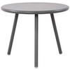 COUCHTISCH Cakot Kunststoff Dunkelgrau Beistelltisch Rund - Dunkelgrau, Kunststoff (50/50/40cm) - DELUKE