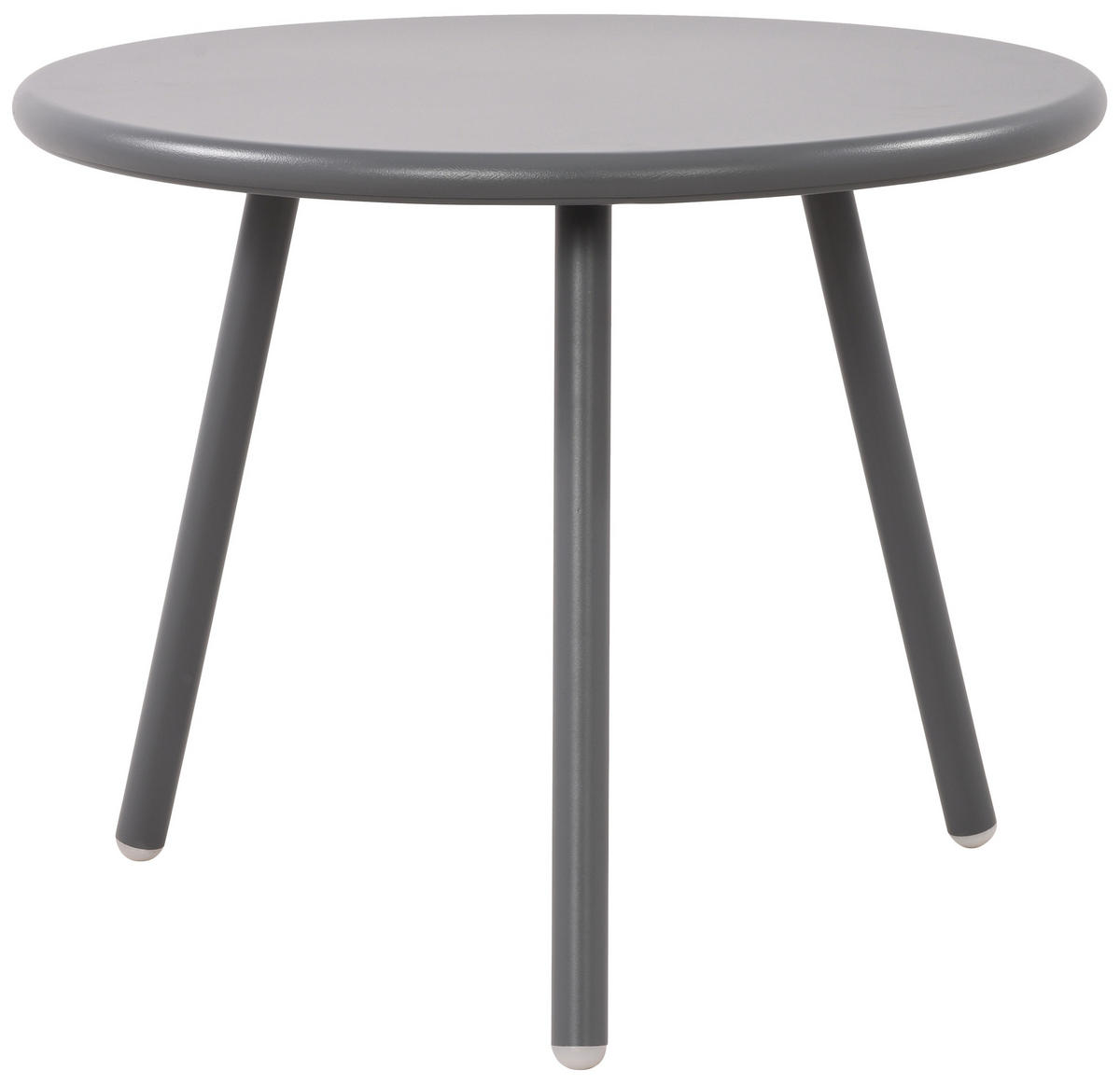 COUCHTISCH rund 50 cm Kunststoff dunkelgrau - Dunkelgrau, Kunststoff/Metall (50/50/40cm) - CLP