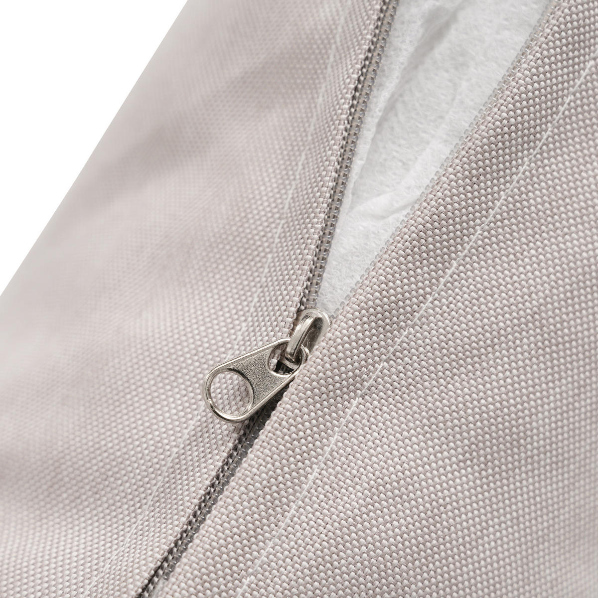 GARTEN-ESSGRUPPE 8 Personen Eckstellung Glastisch Khaki - Hellbraun, Textil - FLIEKS