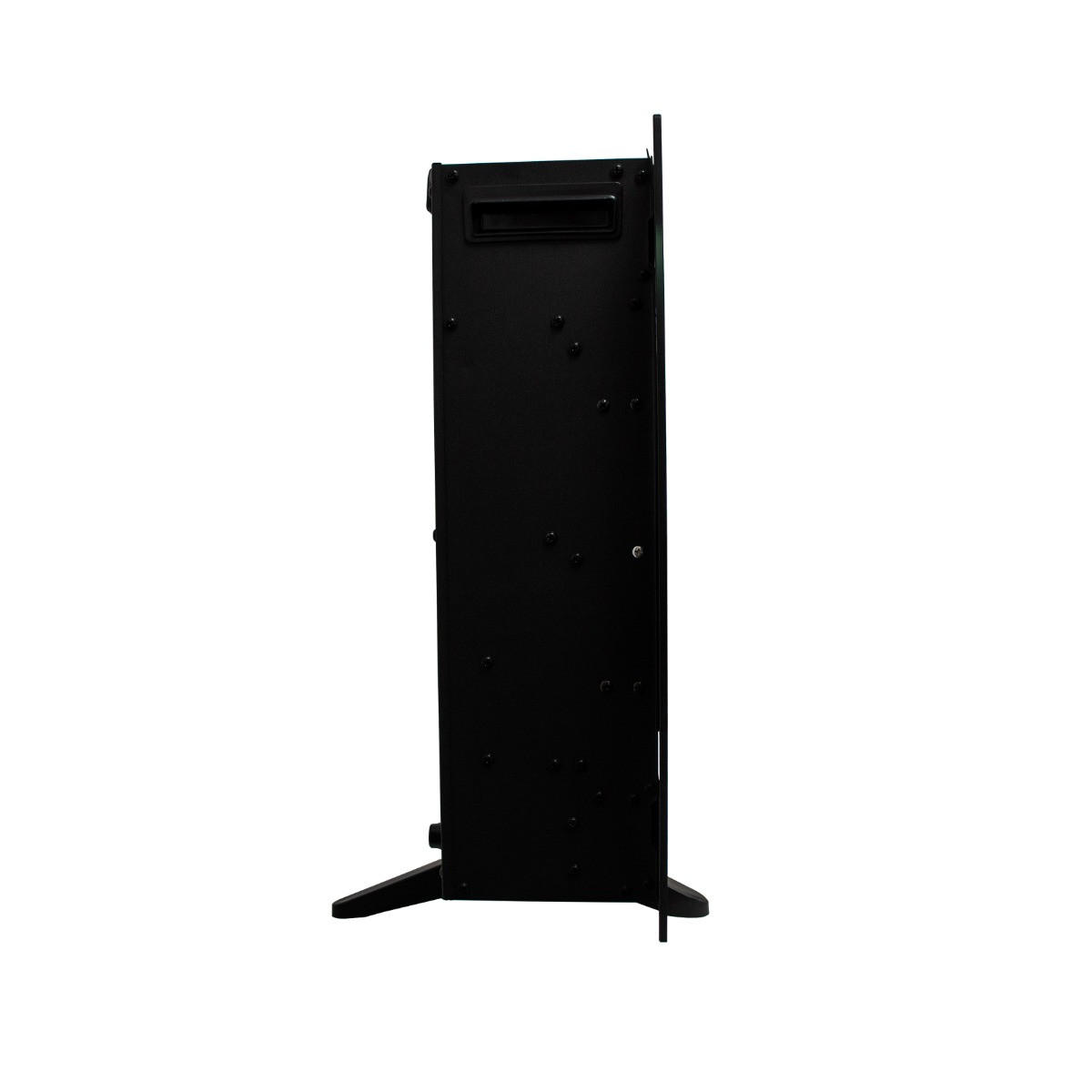 ELEKTROKAMIN Einbau Wandkamin 127cm - Schwarz, Metall (127/1/15cm) - Monstershop