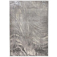 TEPPICH metallisch-Effekt modern OUSE ESME, Silber 200x290 cm - Silberfarben, Textil (200/290cm) - KADIMA DESIGN