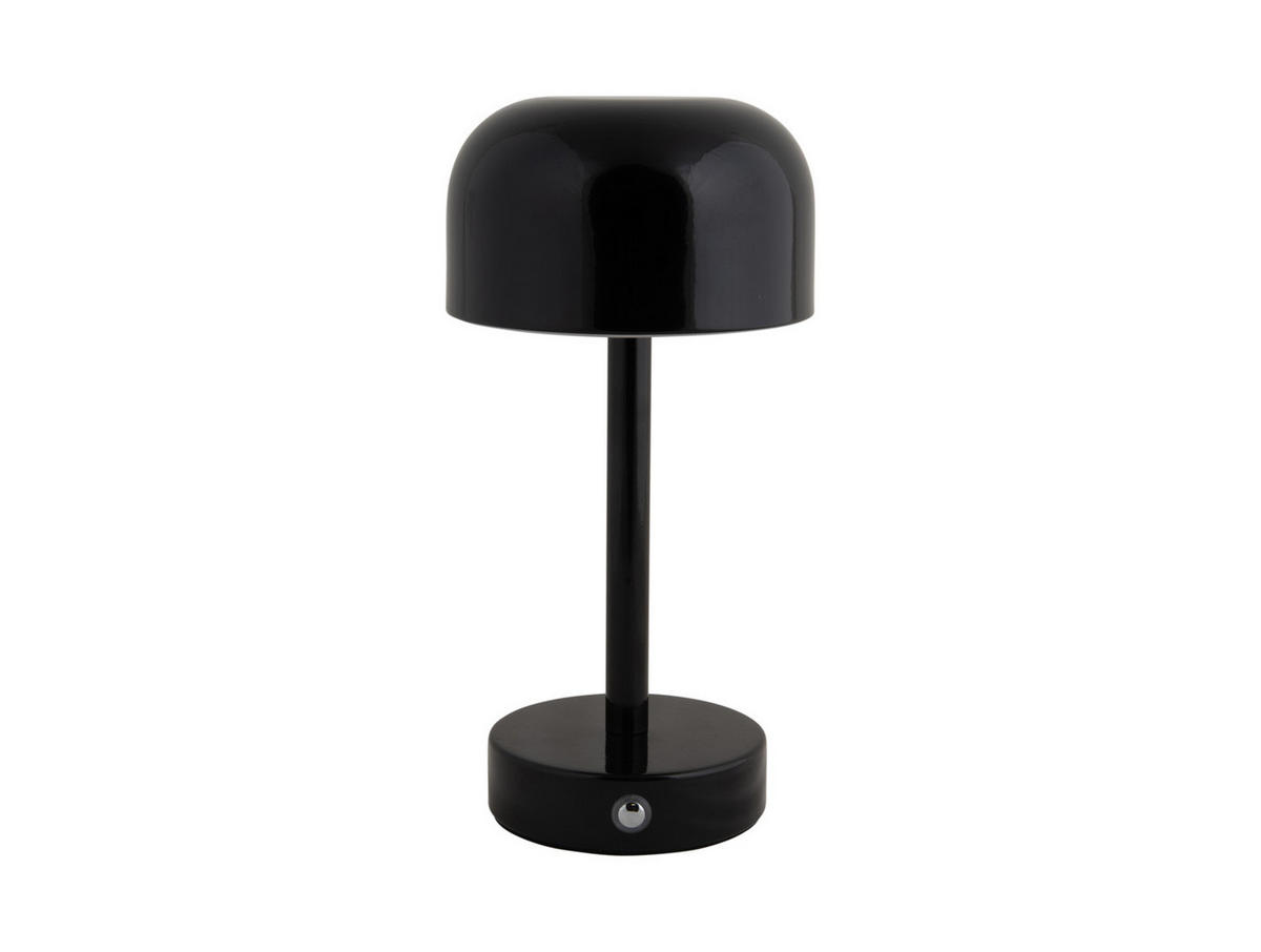 TISCHLAMPE James LED 12.5/12.5/24.5 cm - Schwarz, Metall (12.5/12.5/24.5cm) - Leitmotiv
