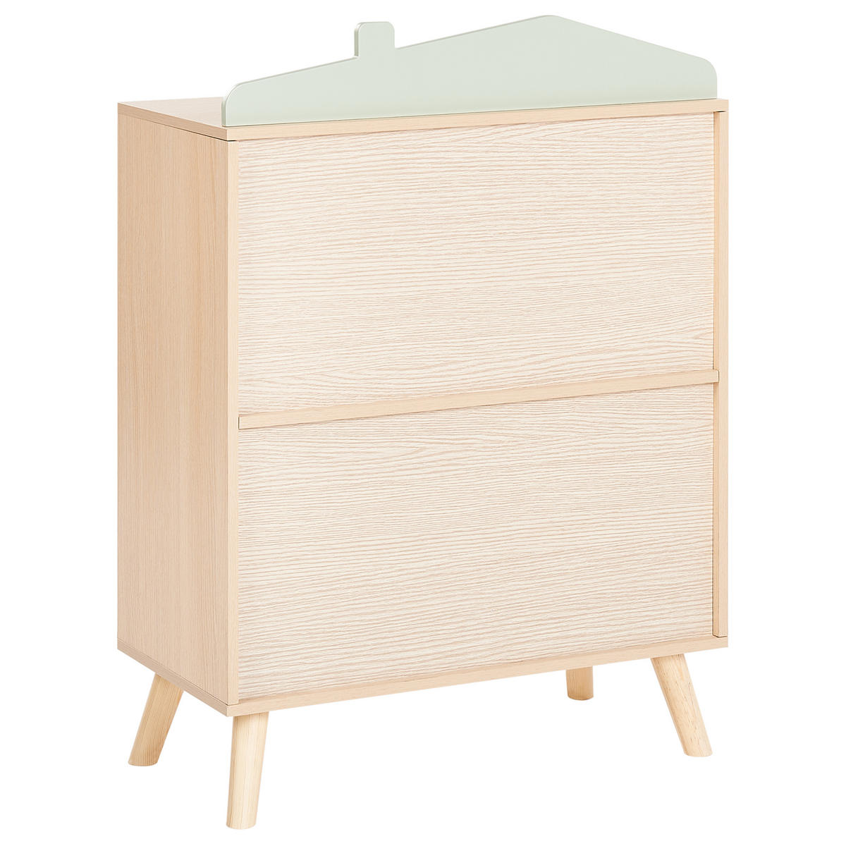 RAFT 86 cm verde deschis Lackey - maro/verde, compozit lemnos (60/86/30cm) - Beliani