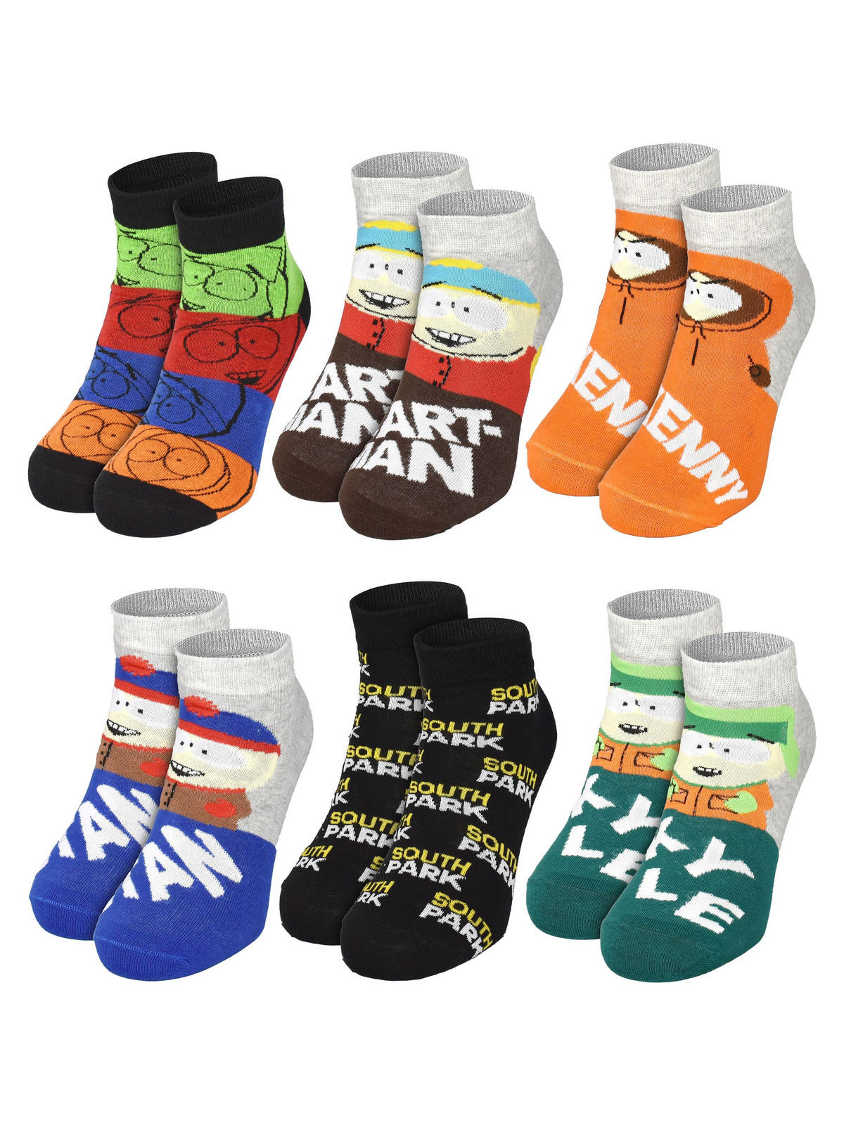 ADVENTSKALENDER South Park mit 12 Paar Socken Größe 40-45 - Multicolor, Textil (37/5/26.5cm) - United Labels