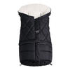 KINDERWAGEN-FUSSSACK Moony 2in1, Sherpa Fleece cream, black - Schwarz Hochglanz, Textil (48/10/105cm) - Kaiserbaby