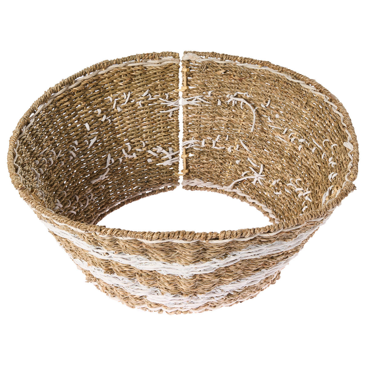 WEIHNACHTSBAUMKRAGEN 24 cm Naturfarben Hiver - Naturfarben, Naturmaterialen (24cm) - Beliani