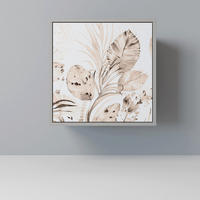 SIDEBOARD WILD TENDERNESS, Grau, 57,5x42x57,5 cm, Ohne Füße - Multicolor/Grau, Holzwerkstoff (57.5/57.5/42cm) - SpaceRebels