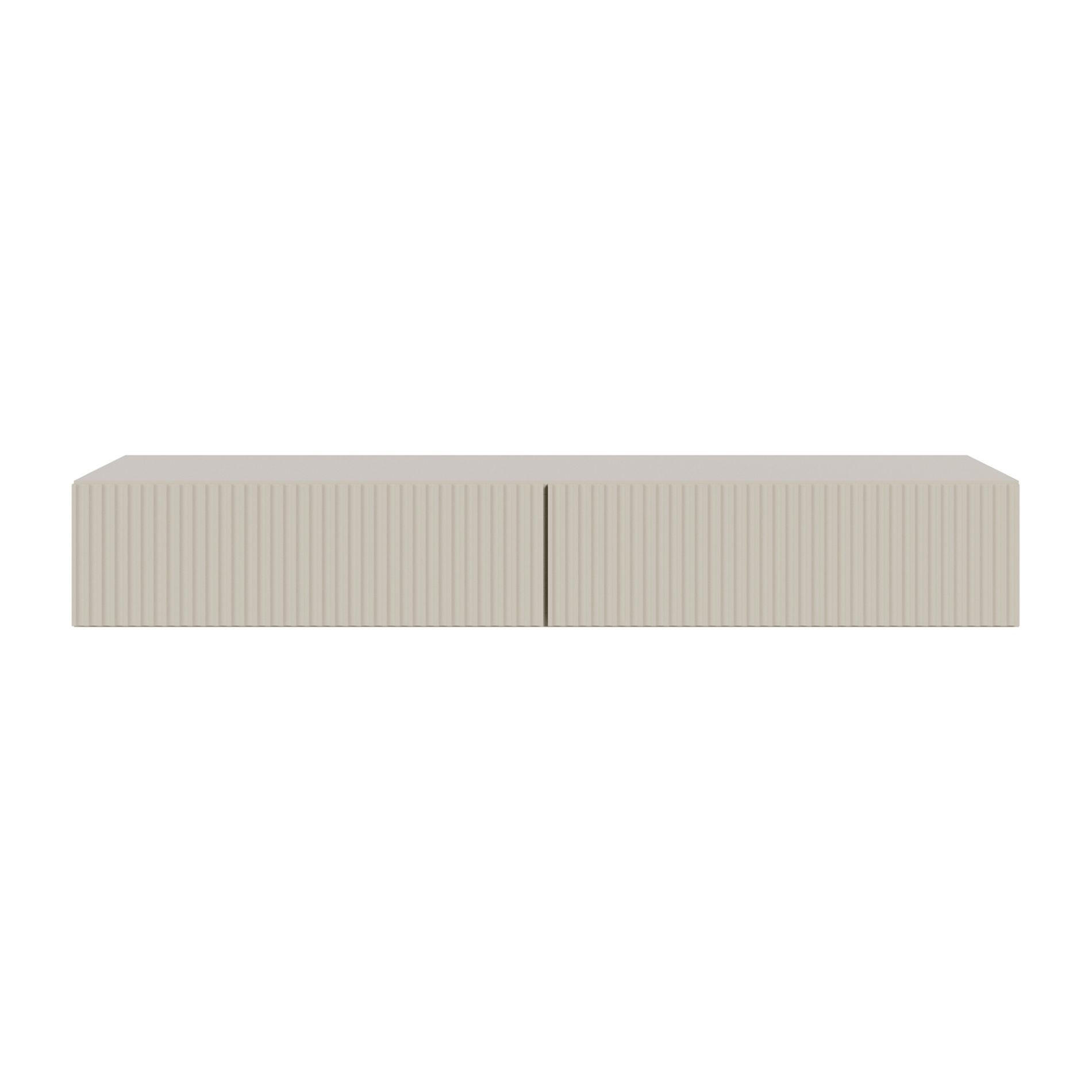 HÄNGE-SCHMINKTISCH Veldio greige 110 cm - Taupe, Holzwerkstoff (110/16/40cm) - Selsey