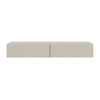 HÄNGE-SCHMINKTISCH Veldio greige 110 cm - Taupe, Holzwerkstoff (110/16/40cm) - Selsey