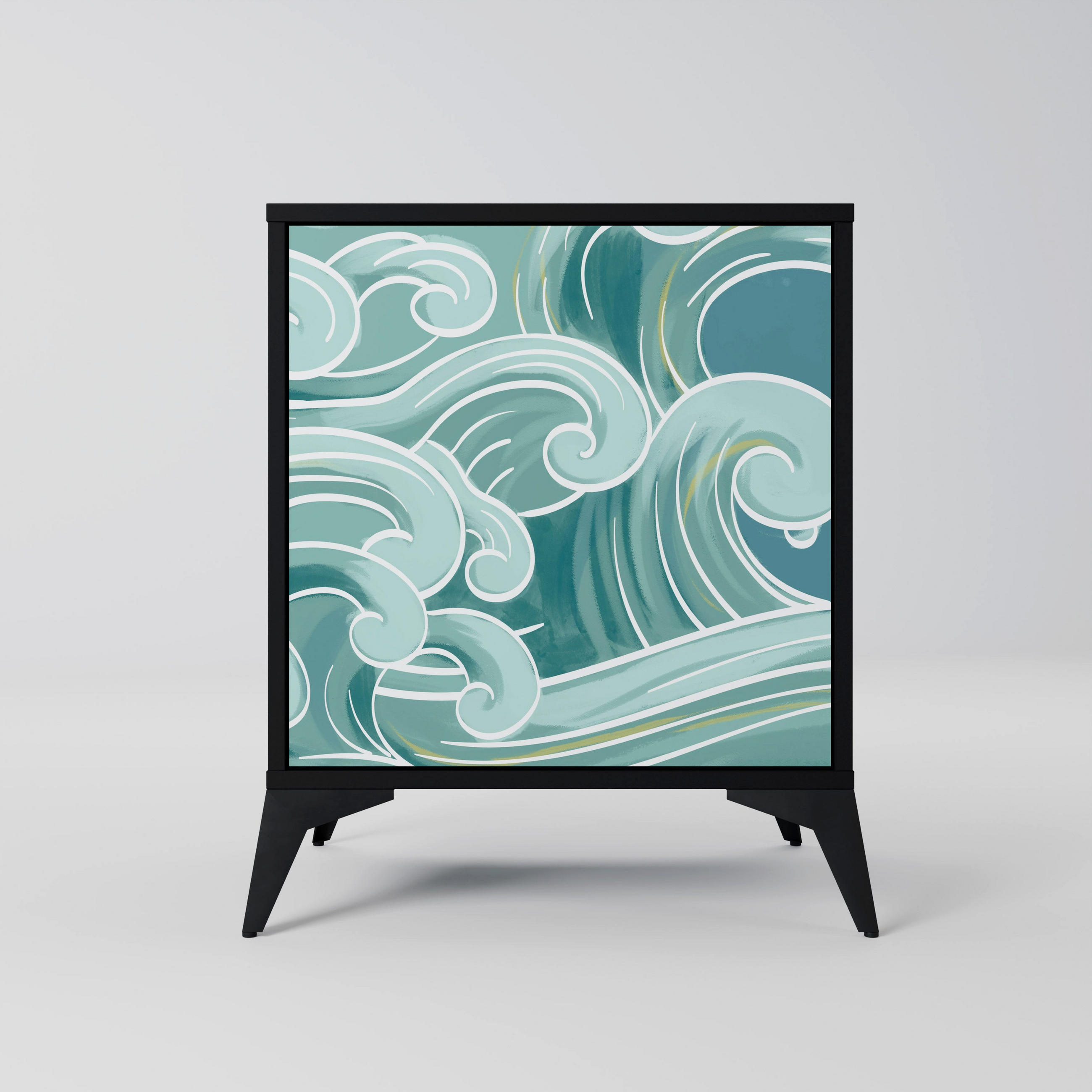 SpaceRebels Sideboard Schwarz 57.5x70.5x42 cm
