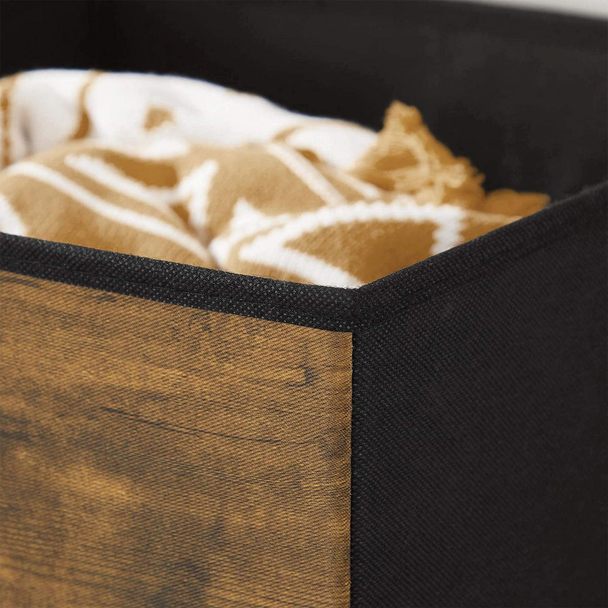 AUFBEWAHRUNGSBOX VILNIUS 6ER-SET - Braun, Textil (30/30/30cm) - Hansiro