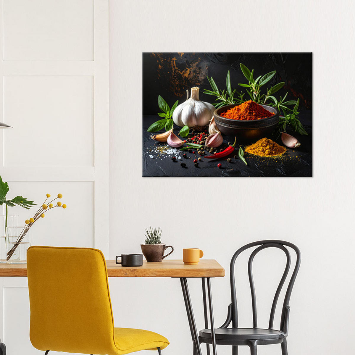 LEINWANDBILD Essen & Trinken 100x70cm - Multicolor, Textil (100/70cm) - Feeby