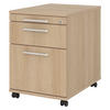 ROLLCONTAINER - mit Hängeregistratur 58/42,8/59 cm in Eichefarben Relinggriff (Kunststoff) - Eichefarben, Holzwerkstoff (42.8/59/58cm) - bümö