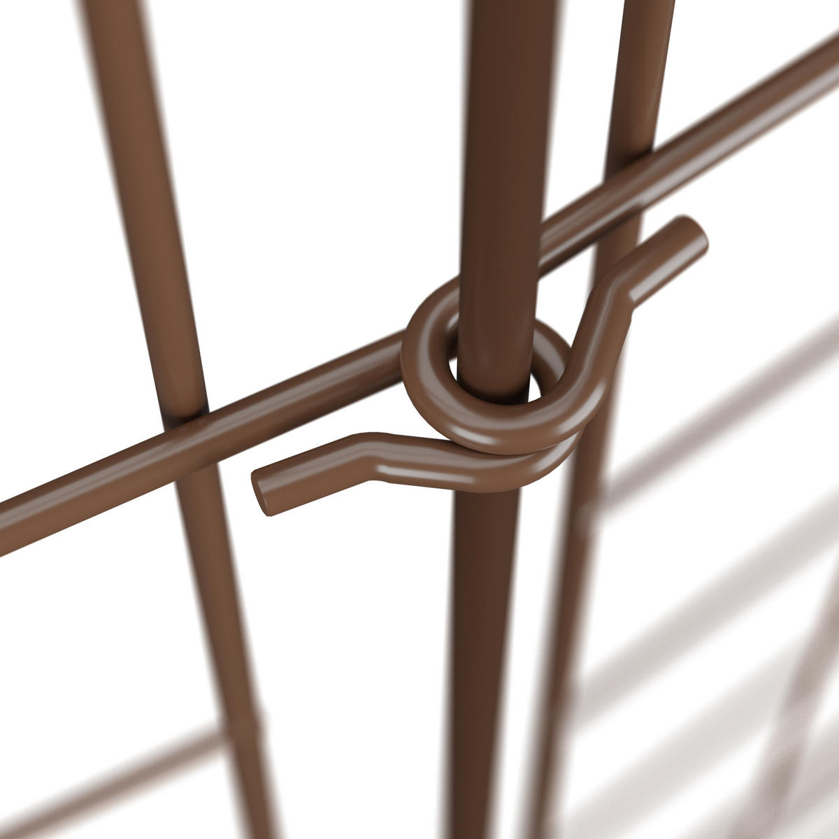 5xTEICHZAUN - Braun, Metall (365/66cm) - Relaxdays