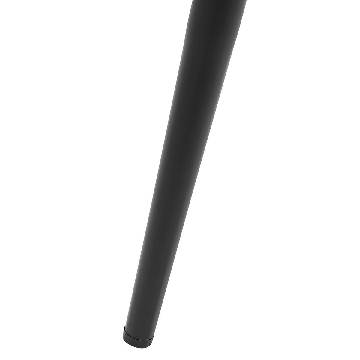 ESSZIMMERSTUHL 2er-Set Kunststoff Schwarz Fonda - Schwarz, Kunststoff/Metall (57/83/51cm) - Beliani