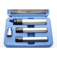 STECKNUSS-SATZ 3/8 Zoll, 4-teilig, für Schlagschrauber - Chromfarben, Metall (20/10/1cm) - BONI-SHOP