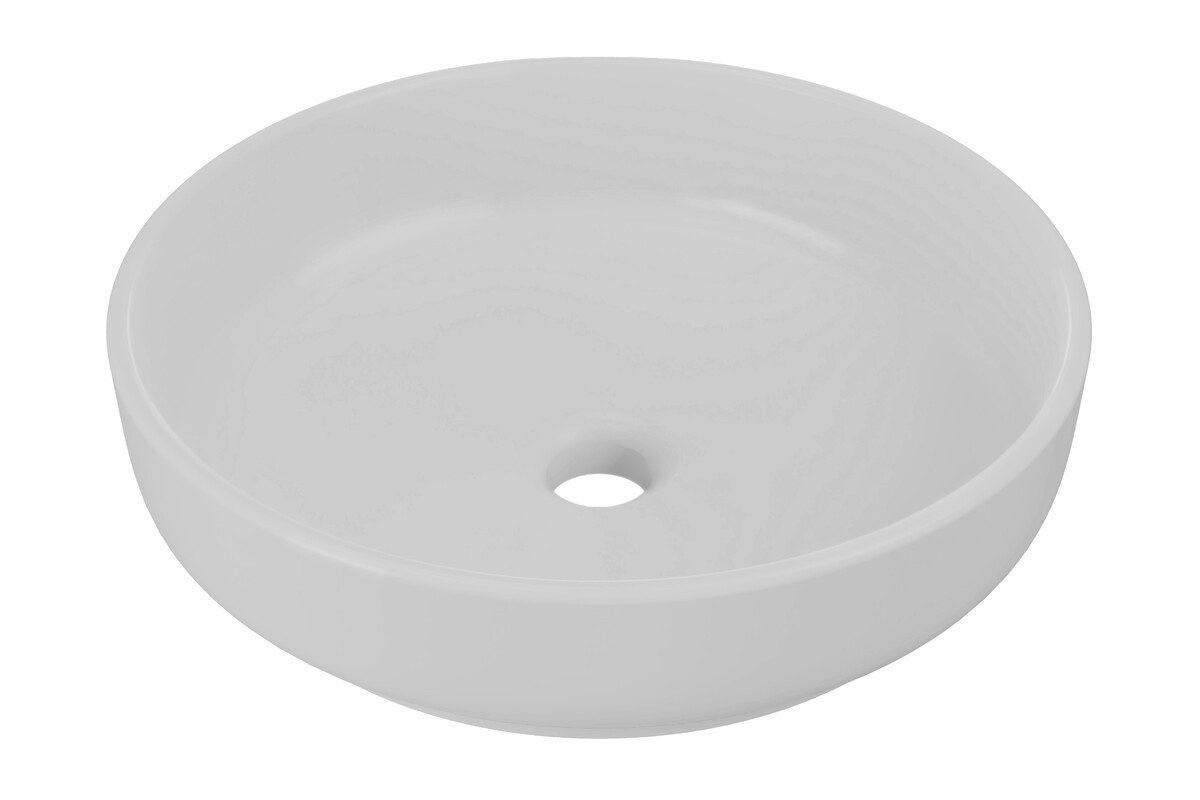 AUFSATZWASCHBECKEN 40 cm - RIVER 1 BM287 in Weiß / Matt - Weiß, Keramik (40/12/40cm)