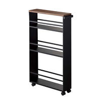 BEISTELLTISCH aus Stahl - Schwarz, Metall (13/80.5/47.5cm) - Yamazaki