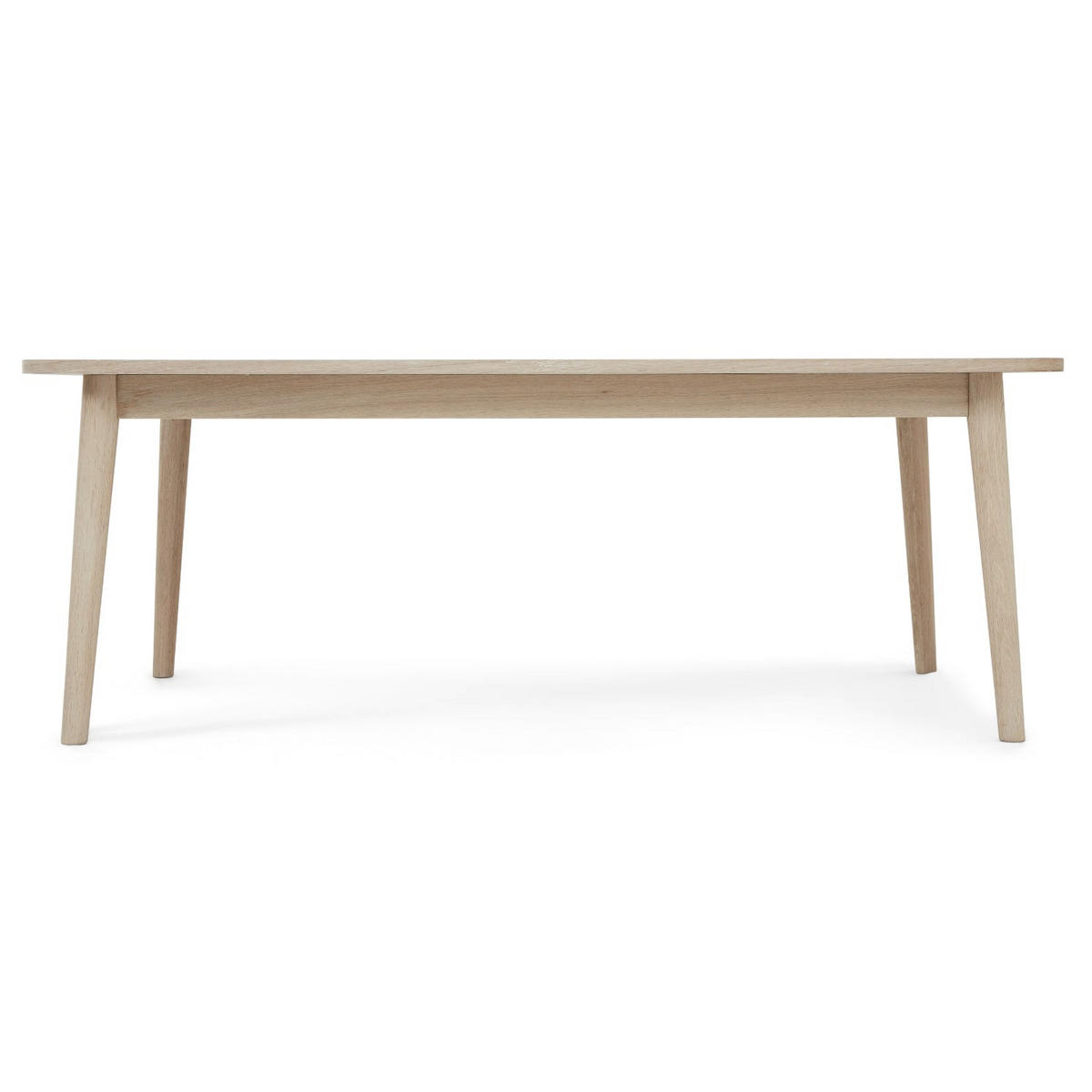 COUCHTISCH rechteckig Eiche massiv 70/125/52 cm - Beige, Holz (70/125/52cm) - Furnhouse
