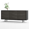 SIDEBOARD Akia Avola Anthrazit 66/154/40 cm - Anthrazit, Holzwerkstoff (154/66/40cm) - SIMPLYFURN