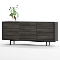 SIDEBOARD Akia Avola Anthrazit 66/154/40 cm - Anthrazit, Holzwerkstoff (154/66/40cm) - SIMPLYFURN