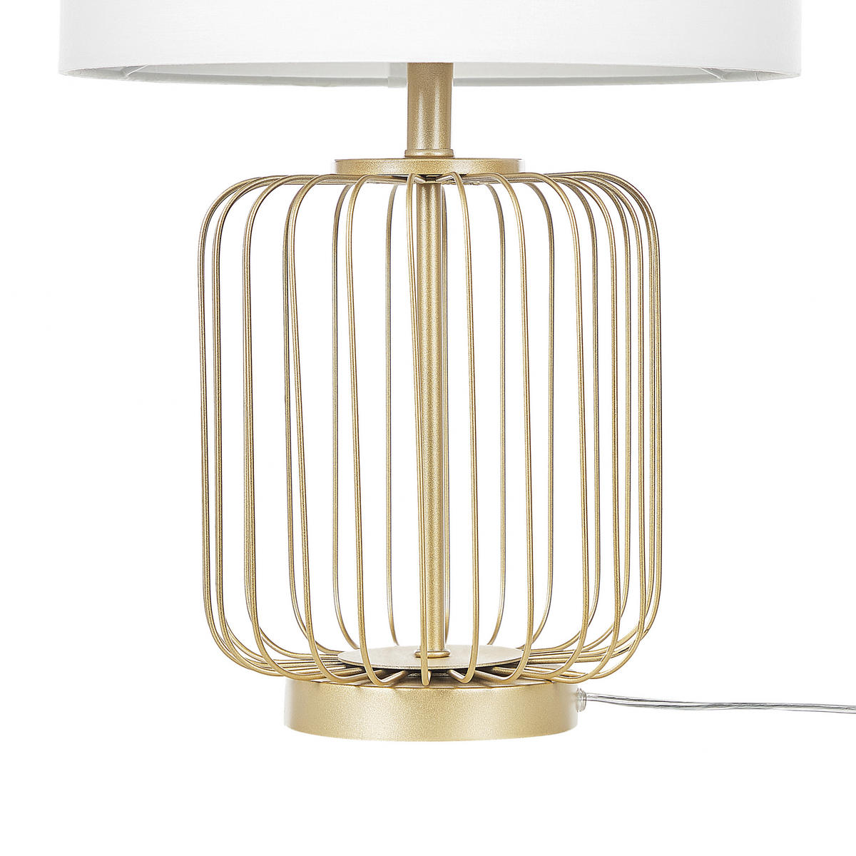 TISCHLAMPE Thouet 35/35/58 cm - Weiß, Metall (35/35/58cm) - Beliani