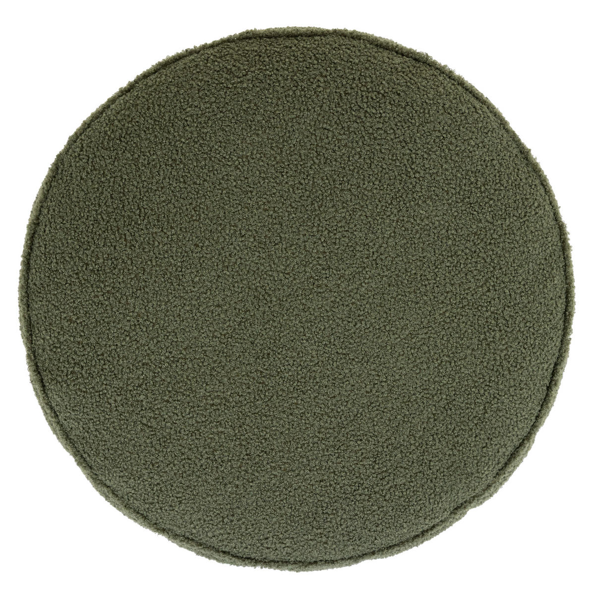 POUF aus Boucle Milano - Olivgrün, Textil (55/35/55cm) - icon