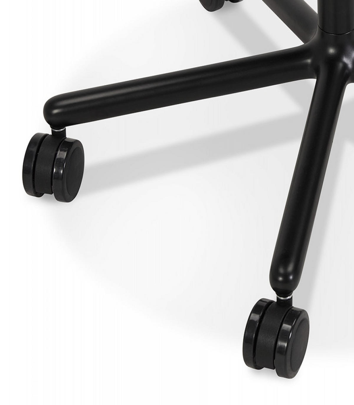 BÜROSTUHL mit Schalensitz mit Armlehnen aus Kunststoff im minimalistischen Stil ORION, Weiß 59x59x85 cm - Schwarz/Weiß, Kunststoff/Metall (59/85/59cm) - KADIMA DESIGN