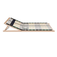 LATTENROST SET Rock Solid 160x200 cm (2x 80x200) bis 200Kg belastbar, 7 Zonen - Braun, Holz (160/200cm) - Sleepneo