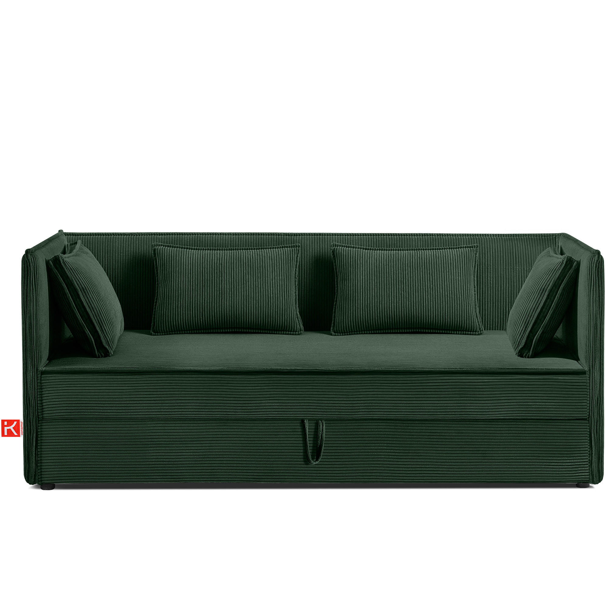 Konsimo® Jugendbett Dunkelgrün 92x200 cm