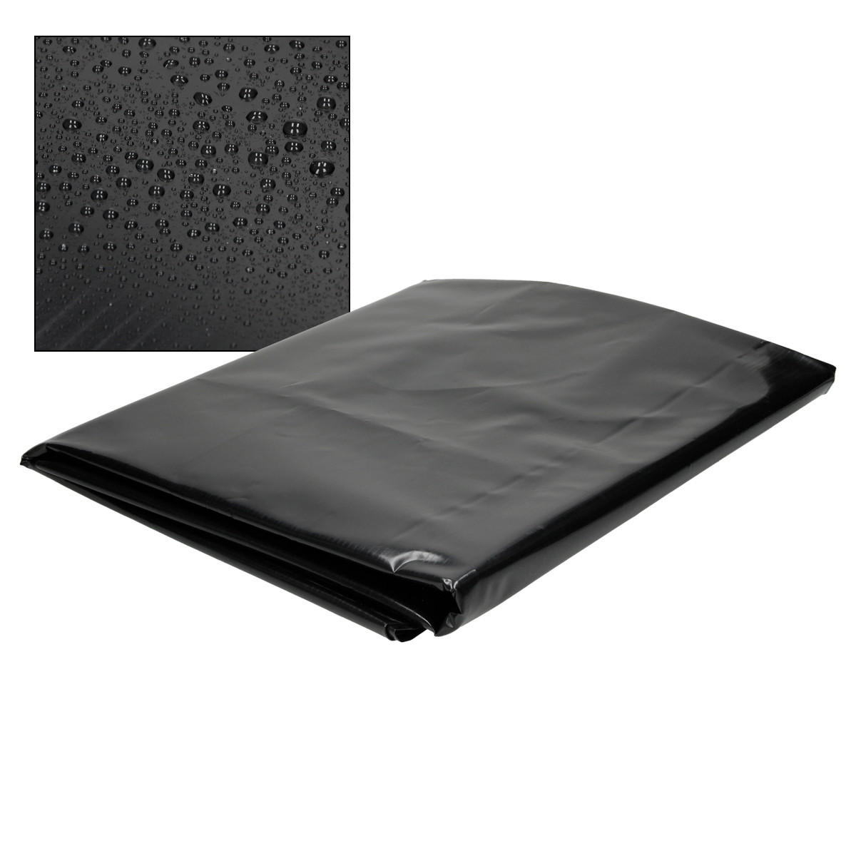 ABDECKPLANE - Schwarz, Kunststoff (100/116/120cm) - ECD-Germany