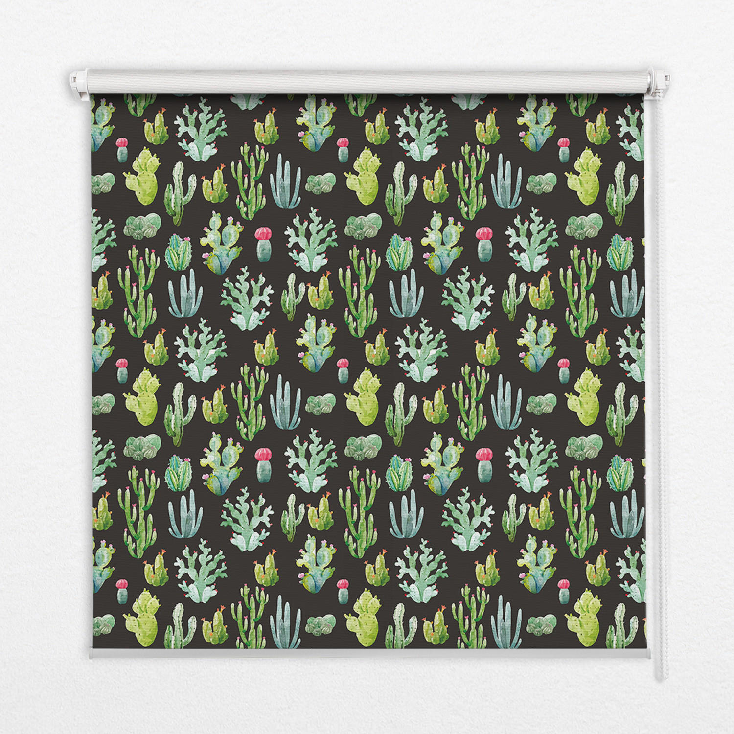 INNENROLLO - Fensterrollo - Rollo - 80x180 cm - Kakteen - Grün, Kunststoff (80/180/0.5cm) - TULUP