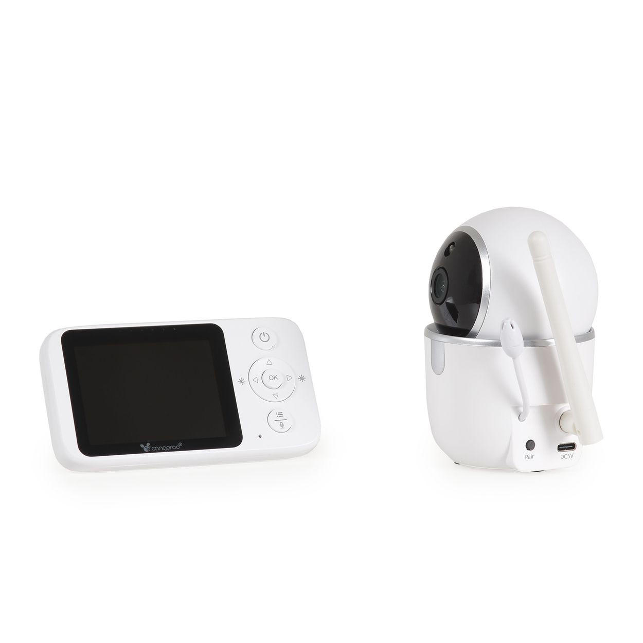 BABYPHONE Callisto Kamera weiß Schlaflieder Alarmfunktion Temperatursensor - Weiß, Kunststoff - Cangaroo