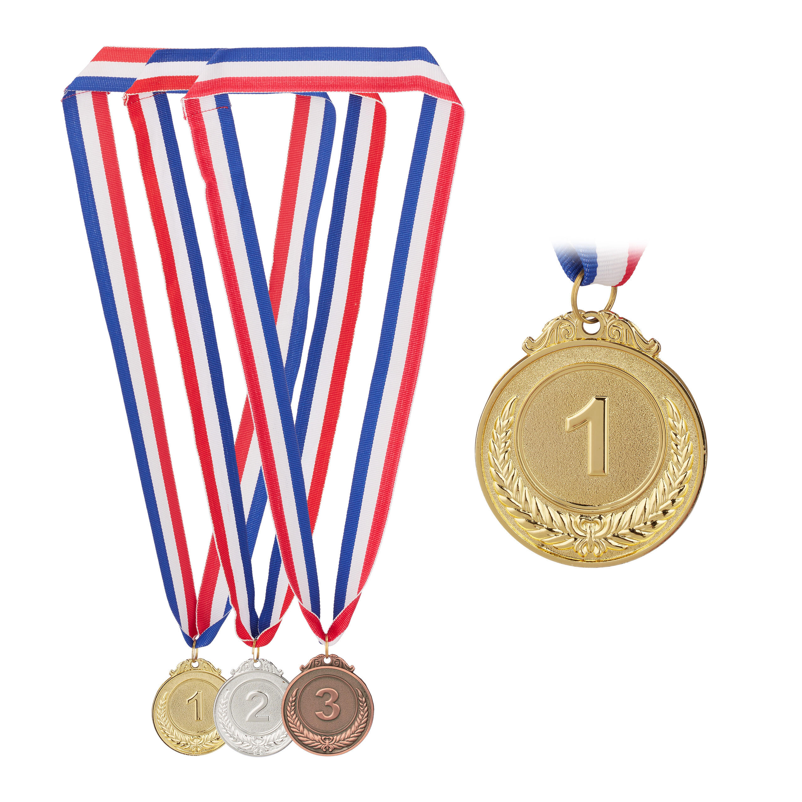 MEDALII Auriu Argintiu Bronz 3-buc-set