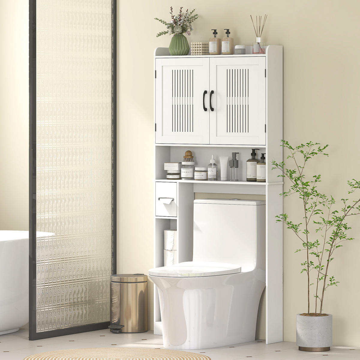 HÄNGESCHRANK Weiß 1 Stück - Weiß, Kunststoff (80/170/19.5cm) - GiPP