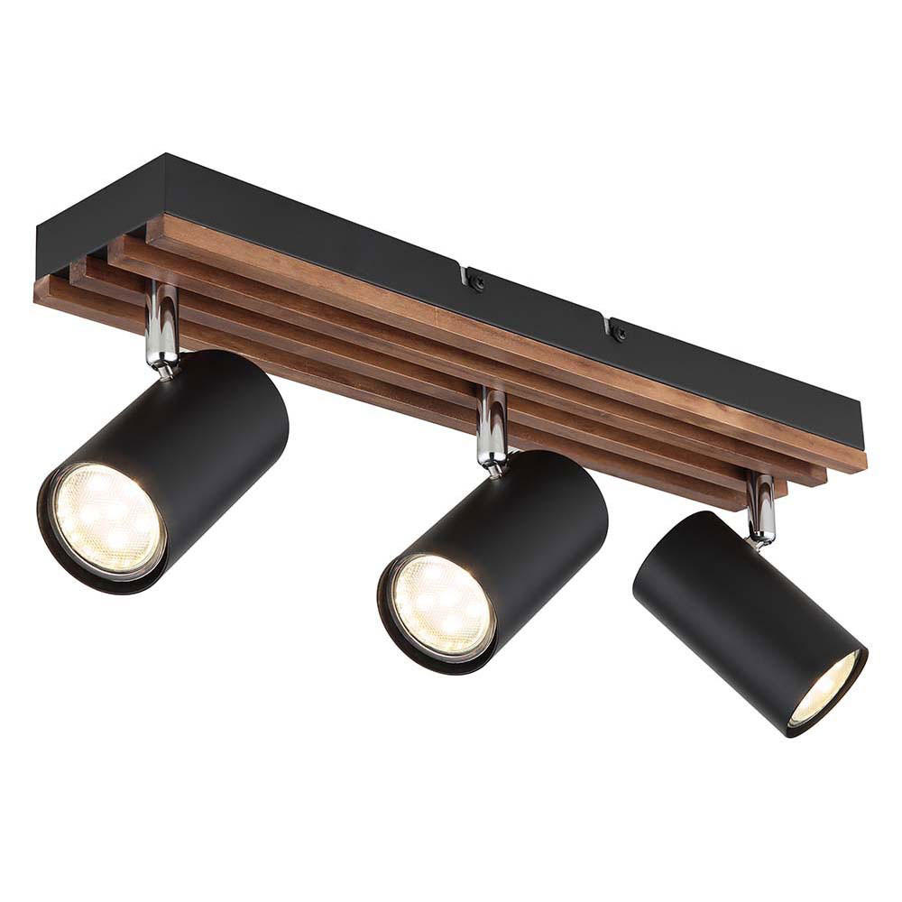 Globo Lighting Deckenleuchte Schwarz 8x12.5x41 cm